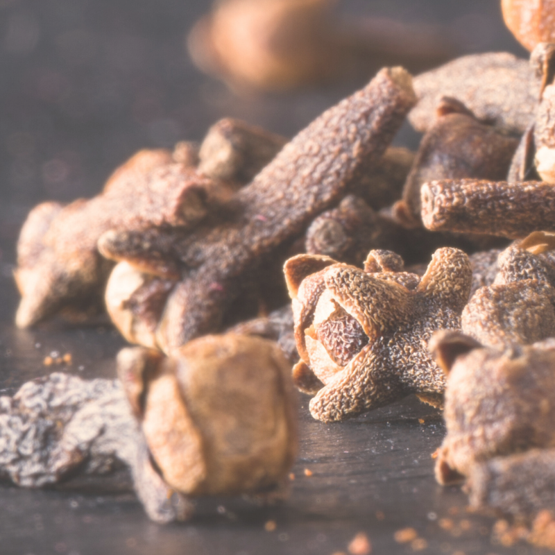 This is an image of a pile of cloves.