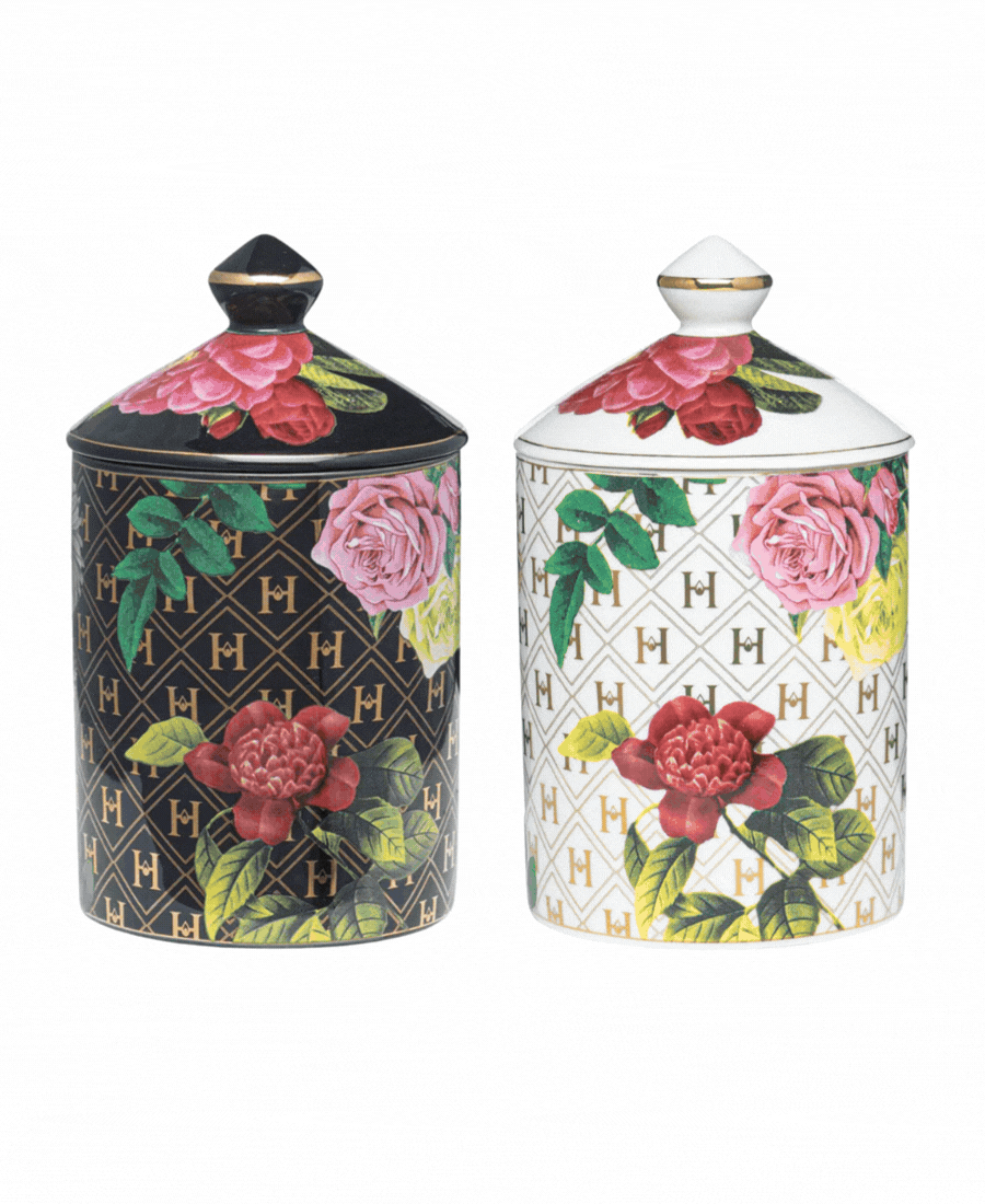 Set of 2 Ceramic Gold Candles (Build Your Own)