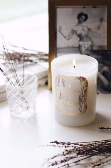 Lifestyle image of our dream candle