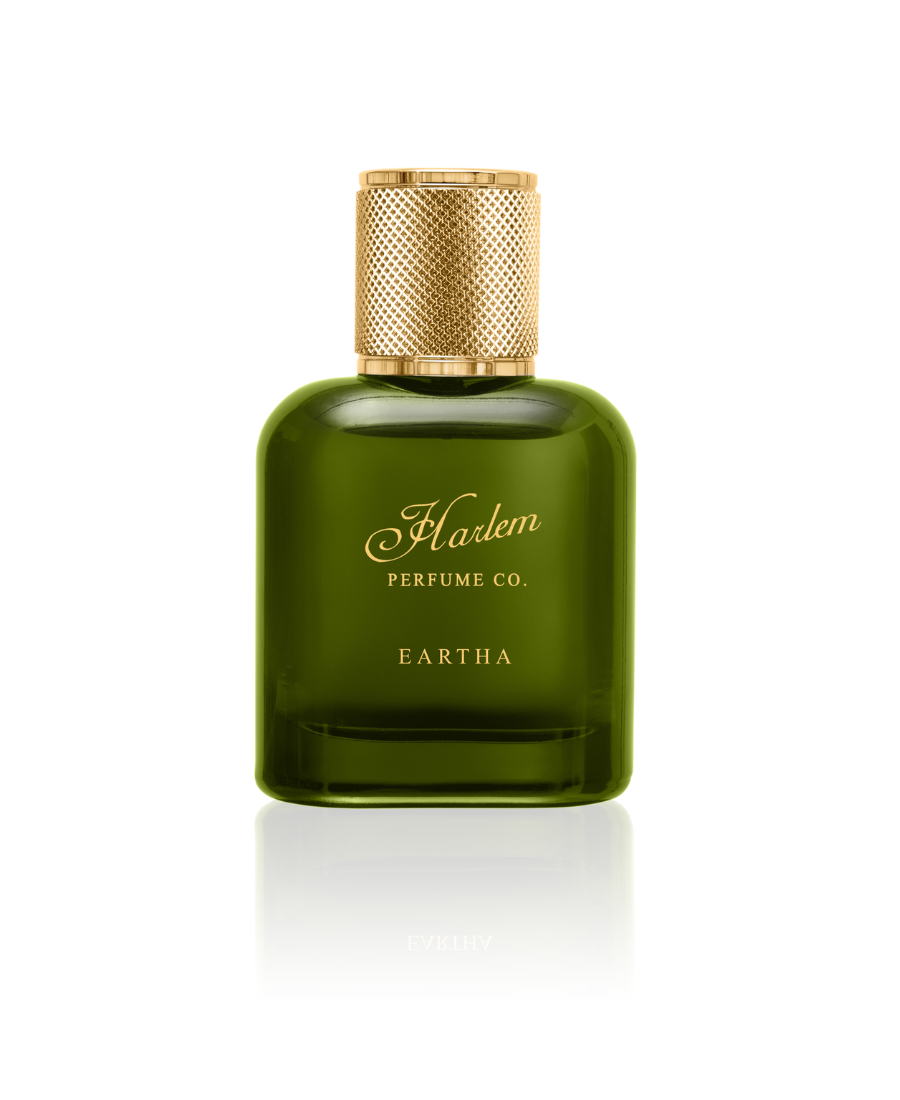 This is an image of our green and gold eartha eau de parfum.