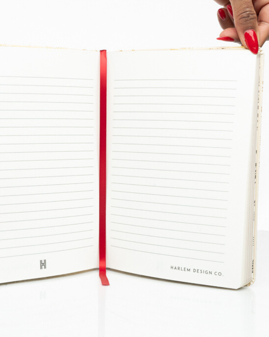 This is an image of the inside of the Harlem design company journal