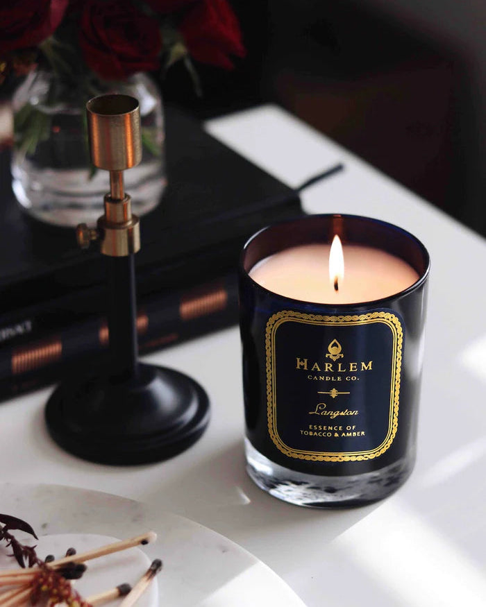 This is a lifestyle image of our Langston 1 wick candle